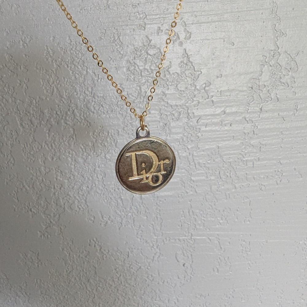Dior Gold Logo Necklace